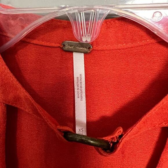 Free People So Fine Faux Wrap Surplice Choker Sleeveless Top Blouse XS - Picture 4 of 9